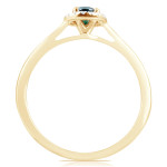 Classic Round Diamond Ring with a Blue Sparkle - Yaffie 0.37 Ctw Engagement Ring