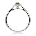 Capture Their Heart with Yaffie Classic Diamond Engagement Ring and Cognac Halo