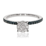 Say 'Yes' to Beauty: Yaffie Blue Diamond Engagement Ring with Natural Diamonds