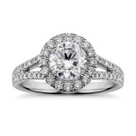 Dazzling Yaffie Diamond Engagement Ring with Halo Setting (1.8ct TDW)