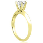 Golden Glam: Yaffie Solitaire Bridal Set with 1.00 cttw Knife Edge Round Cut