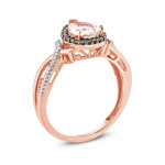 Morganite Engagement Ring in Yaffie Rose Gold