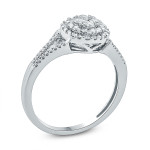 Elegant Yaffie Composite Diamond Ring - 1/2ct TDW in Classic White