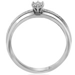 Yaffie Diamond Engagement Set in White Gold with 3/8 ct TDW for the Perfect Wedding Match