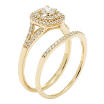 Yaffie Gold 1/2ct TDW Diamond Bridal Set
