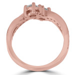 Sparkling Yaffie 1ct TDW Rose Gold Two Stone Diamond Ring Perfect for Celebrating Love and Milestones