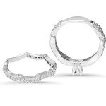 Infinity Romance: Yaffie White Gold Diamond Ring Set (1 ct TDW)