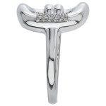 Ever One Yaffie Ring: A Buckle of White Gold and 1/10ct TDW Diamonds
