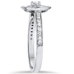 Sparkle Twice as Nice with Yaffie White Gold Double Halo Engagement Ring, Featuring a 1/2 ct TDW Diamond