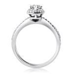 White Gold Diamond Bridal Ring Set with 1/2ct TDW Round-cut Gems by Yaffie