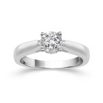 Dazzle with Yaffie Half Carat White Gold Diamond Solitaire Ring