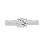 Dazzle with Yaffie Half Carat White Gold Diamond Solitaire Ring
