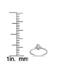 Marquise Diamond Engagement Ring - Yaffie White Gold Sparkler (1/3 ct TDW)