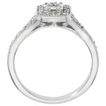 Ever One Yaffie Promise Ring: A White Gold Treasure with 1/4ct TDW Diamonds