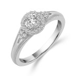 Dazzling Yaffie Ring with 1/5 Carat of White Gold Diamonds