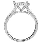 Dazzling Yaffie 3/8ct TDW White Gold Diamond Engagement Ring