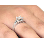 Delicate Yaffie Diamond Ring with White Gold and Sparkling 3/8ct Diamonds