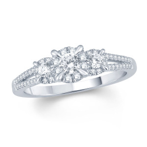 Diamond Ring - Yaffie White Gold 5/8ct TDW