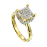 Golden Yaffie Diamond Ring - 1/3ct Total Weight