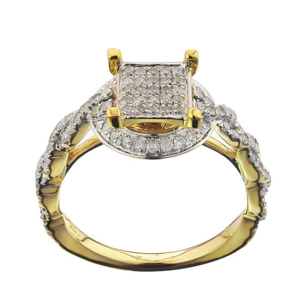 Dazzling Yaffie Gold Diamond Ring for Her, 5/8ct TDW