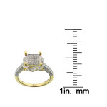 Golden Yaffie Ring with 0.625ct Diamond Sparkles