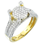 Golden Yaffie: A Stunning 4/5ct Diamond Engagement Ring in Yellow