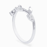 Nature Brilliance: Yaffie 1/2 Carat Marquise Diamond Leaf Wedding Ring for Women.