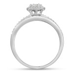 Dazzling Yaffie Micro Pave Bridal Set with 1/2 Carat TDW White Gold Diamonds