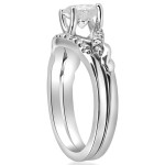 Yaffie Matched Wedding Ring Set with 5/8 cttw Diamond in White Gold
