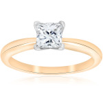 Say Yes with Yaffie GIA Certified 1 ct Solitaire Princess Cut Diamond Ring
