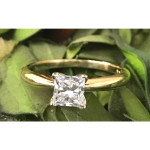 Say Yes with Yaffie GIA Certified 1 ct Solitaire Princess Cut Diamond Ring