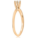 Golden Romance: Yaffie 1/4 ct TDW Diamond Engagement Ring