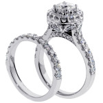 Sparkling Love: Yaffie 14k White Gold Diamond Bridal Set with 2.6ct TDW