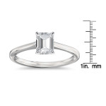 GIA Certified Emerald-Cut Diamond Ring with Yaffie Gold