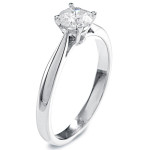 Gold Yaffie Engagement Ring with a Stunning Diamond Solitaire of 1/2ct TDW