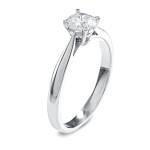 Glittering Romance: Yaffie Gold 1ct Diamond Solitaire Engagement Ring