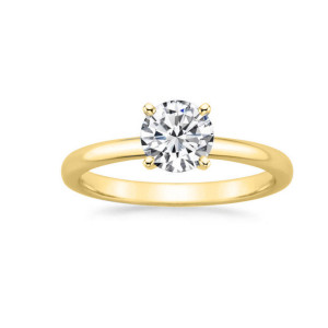 Sparkle in Love: Yaffie Gold GIA Certified Round-cut Diamond Engagement Ring, 4/5ct TDW