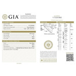 Golden Round-Cut Diamond Ring with 7/8ct TDW and GIA Certification by Yaffie