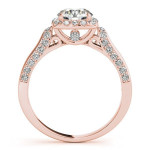 Engage in Elegance with the Yaffie Gold Diamond Halo Ring 1.00ct sparkled with Accents