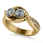Get Twice the Glam with the Yaffie Gold Bypass Ring