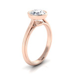 Yaffie Rose Gold Solitaire Ring Sparkles with Brilliant 1ct TDW Round Diamond