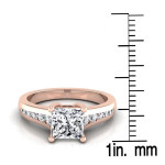Sparkling Yaffie Rose Gold Engagement Ring with 5/8ct TDW White Diamonds