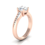 Sparkling Yaffie Rose Gold Engagement Ring with 5/8ct TDW White Diamonds