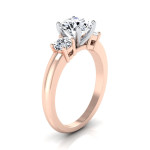 Certified IGI Rose Gold 3-Stone Diamond Engagement Ring (1 1/4ct TDW) by Yaffie