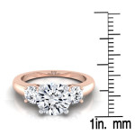 Certified IGI Rose Gold 3-Stone Diamond Engagement Ring (1 1/4ct TDW) by Yaffie