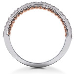 Stunning White & Rose Gold Diamond Ring Set with 1 1/10 ct TDW Lab Grown Diamonds - Perfect for Eco Conscious Couples!