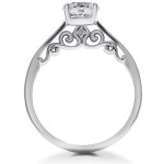Eco-Friendly Diamond Duo: Yaffie White 1 3/4 ct Lab Grown Engagement Ring with Matching Eternity Band