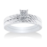 Bridal Bliss with Yaffie 0.25ct TDW Diamond in White Gold.