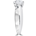 Experience love sparkle with Yaffie 1 1/2 ct TDW Diamond Clarity Enhanced Engagement Solitaire in White Gold.