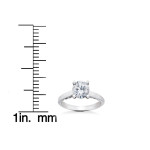 Gabriella Engagement Ring with 1 1/2ct TDW Lab Grown Eco-Friendly Yaffie White Gold Diamonds